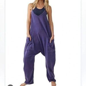 Free People - Movement - Hot Shot Onesie - Washed Purple -